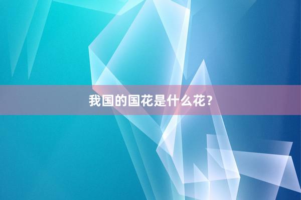 我国的国花是什么花？